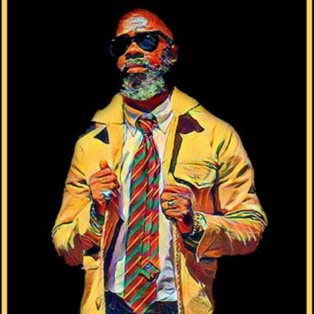 "Portrait Of A Black Man In Yellow Jacket"